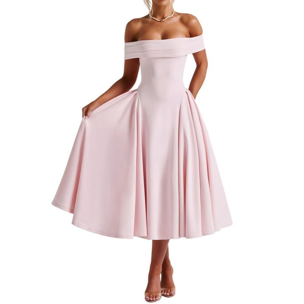 Linda Charm Womens  Midi Dress